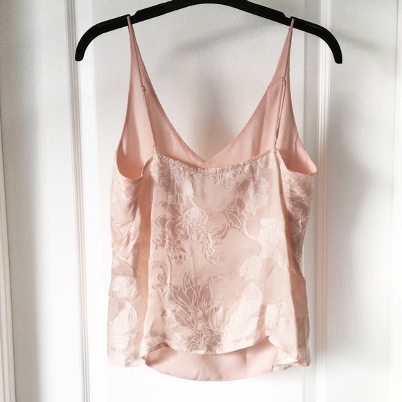J BRAND Lucy Floral Jacquard V-Neck Cami NWOT - Picture 9 of 12